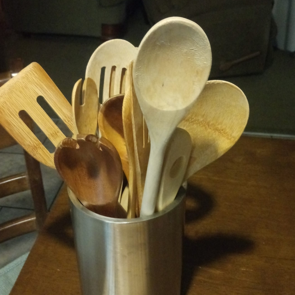 Assortment of Wooden Kitchen Utensils